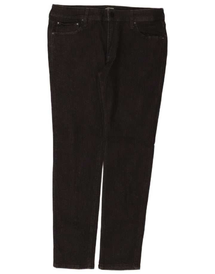 Jack & Jones Herren Slim Jeans W36 L32 Schwarze Baumwolle