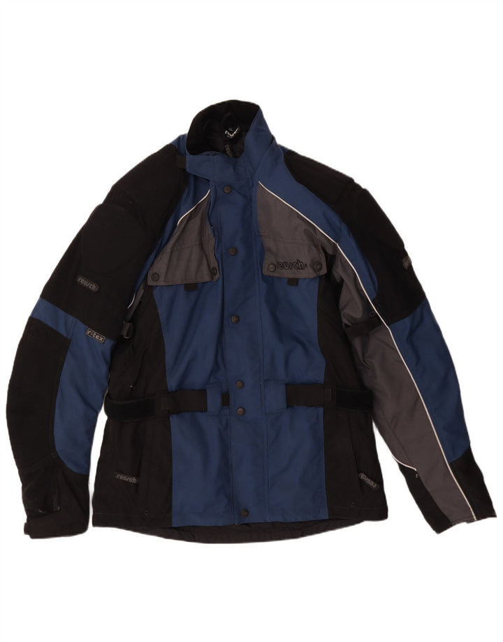 Reusch Herren Racer Jacke UK 42 XL Blau Colourblock Polyamid
