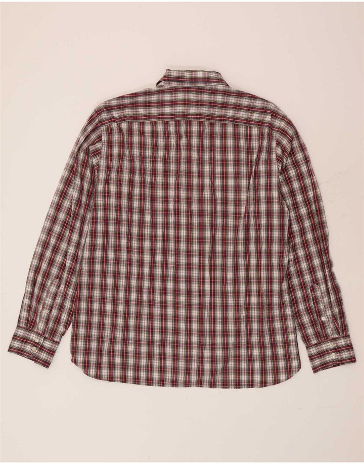 Tommy Hilfiger Herrenhemd XL, rot kariert, Baumwolle