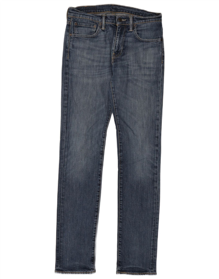 LEVI'S Womens 511 Slim Jeans W31 L34 Navy Blue Cotton