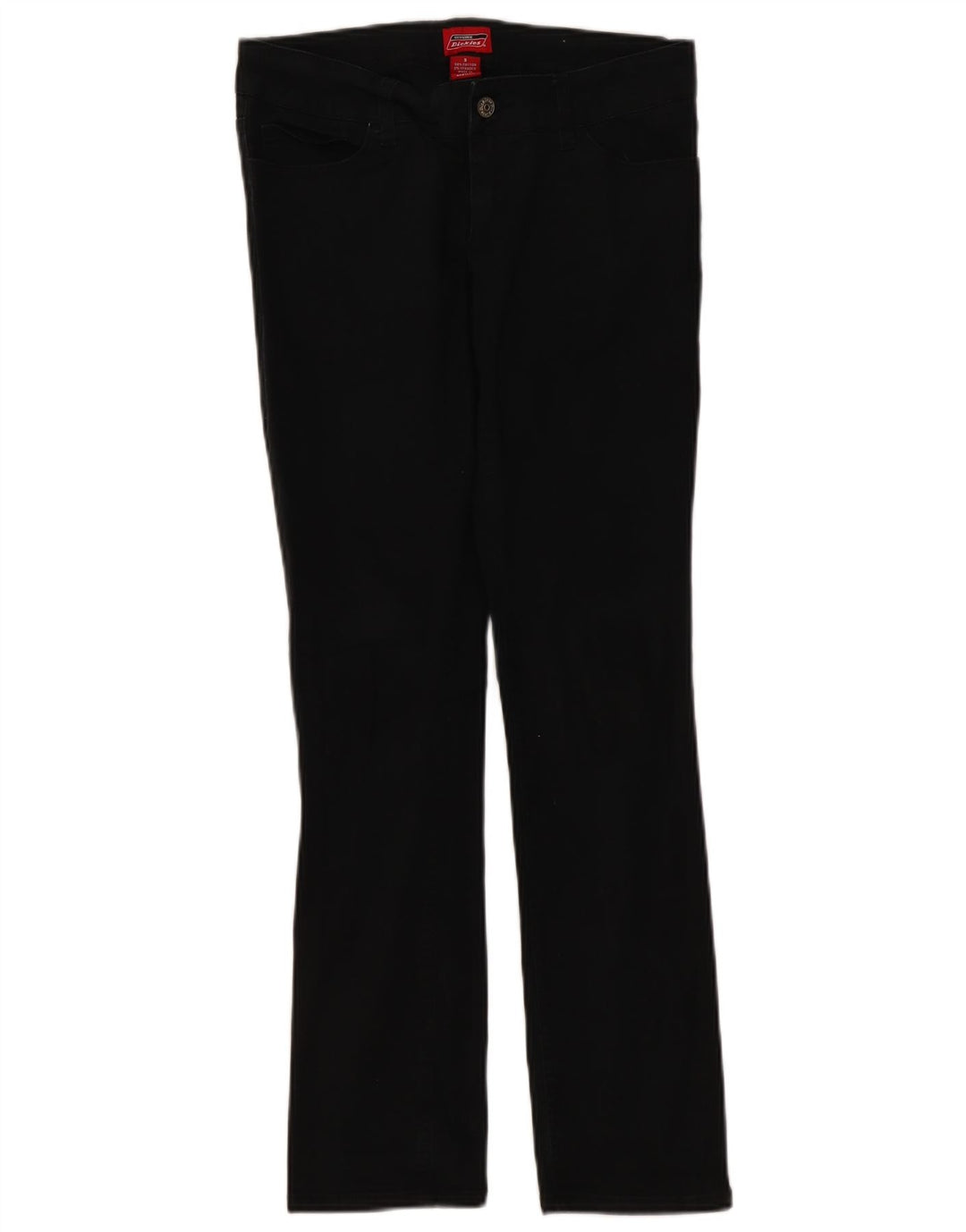 Dickies Damen Slim Jeans US 9 Medium W30 L30 Schwarze Baumwolle