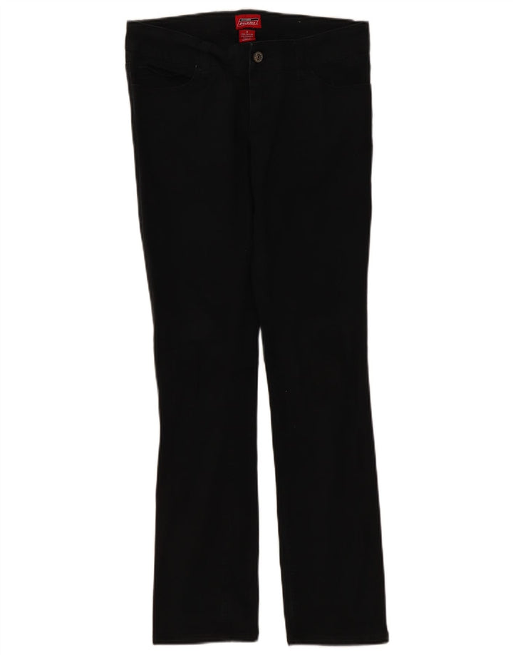 Dickies Damen Slim Jeans US 9 Medium W30 L30 Schwarze Baumwolle