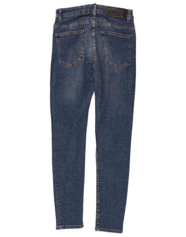 Zara Damen Skinny Jeans EU 42 Large W32 L31 Blaue Baumwolle
