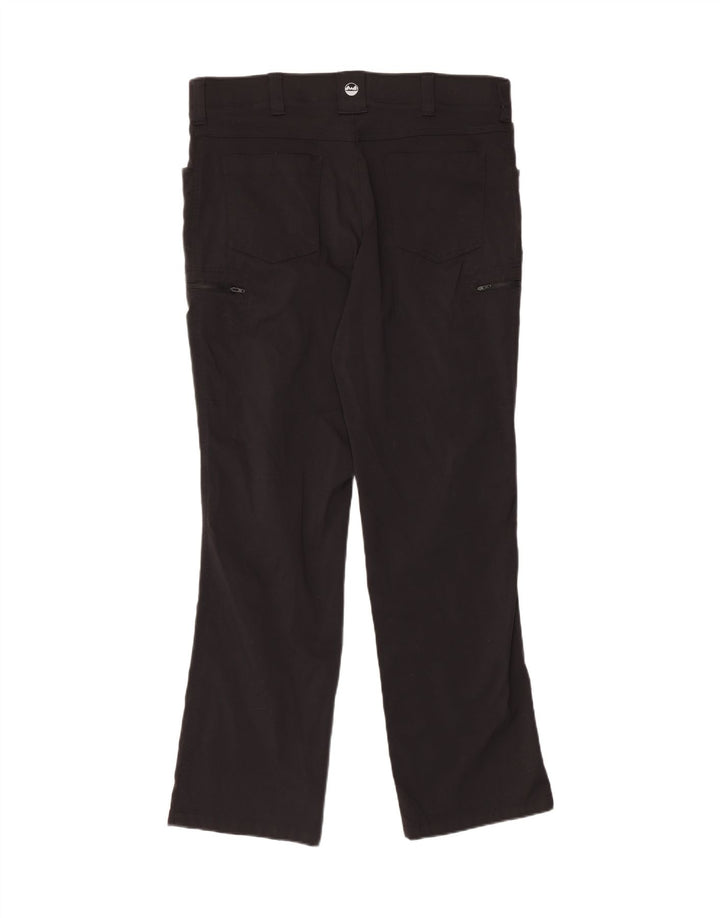 WRANGLER Gerade Cargohose für Herren, W36, L32, schwarzes Nylon