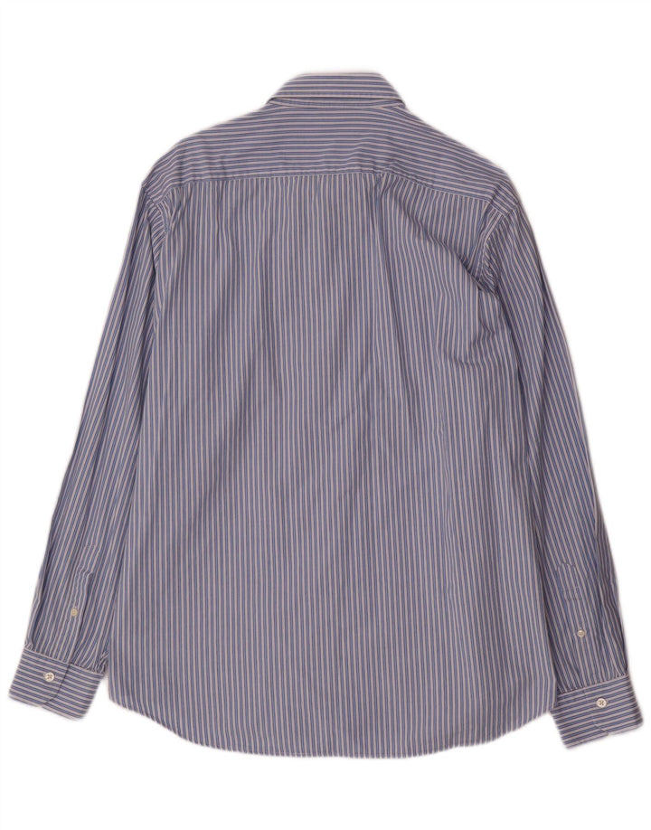 Carrera Herrenhemd 2XL Blau gestreift aus Baumwolle