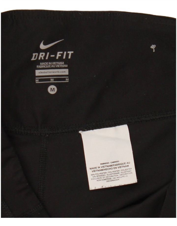 Nike Damen Dri Fit Capri-Trainingshose, UK 14, Mittelschwarz, Polyester