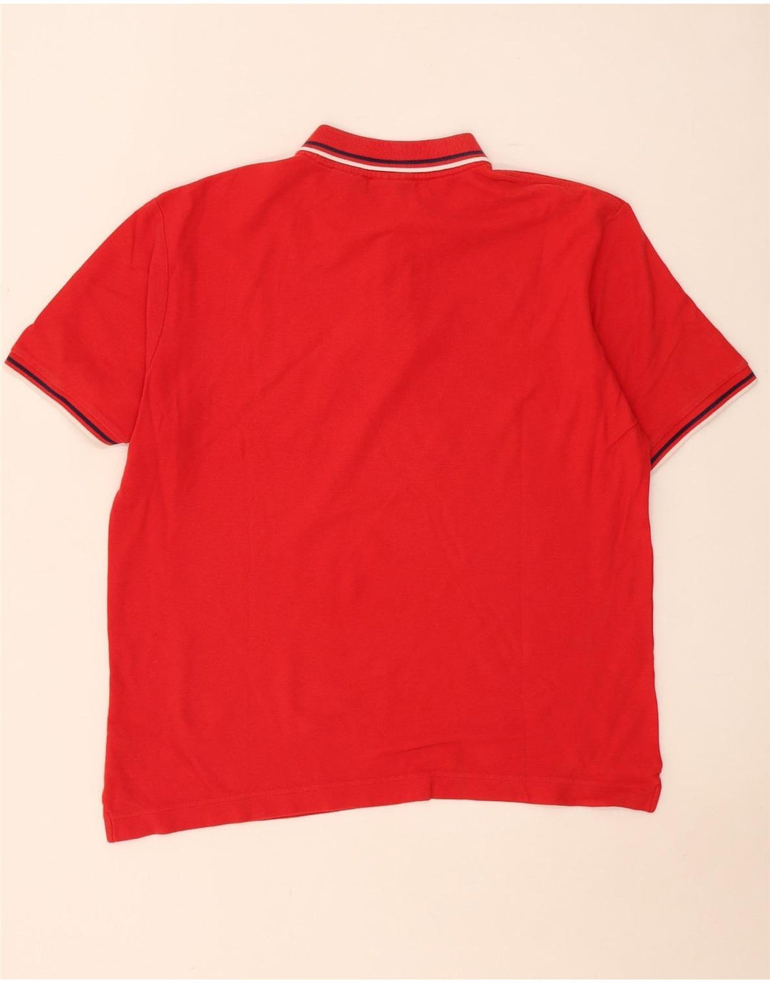 Fila Herren Poloshirt XL rot gestreift aus Baumwolle