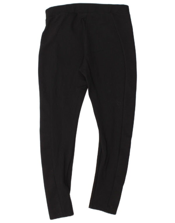 Zara Damen Leggings UK 14 Large Schwarz Viskose