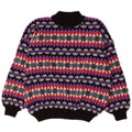 Vintage Herren Pullover mit Rollkragen, groß, mehrfarbig, Fair Isle