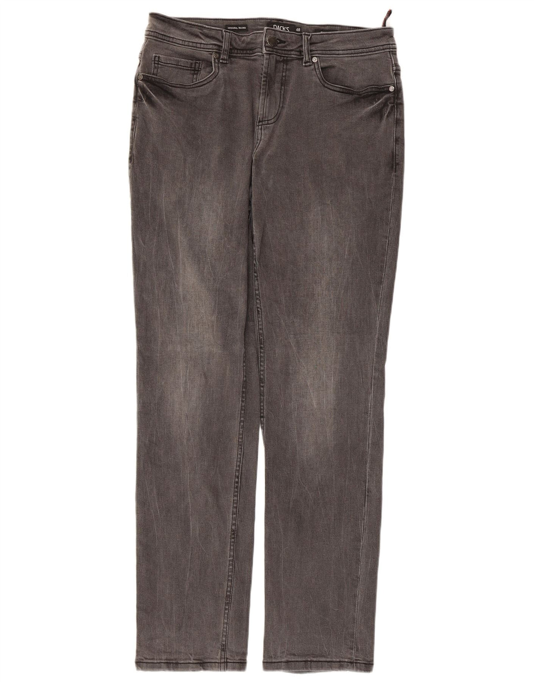 DACK'S Herren Straight Jeans IT 48 Medium W32 L31 Graue Baumwolle