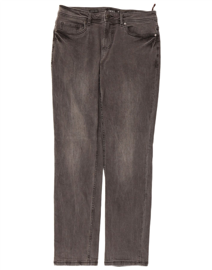 DACK'S Herren Straight Jeans IT 48 Medium W32 L31 Graue Baumwolle