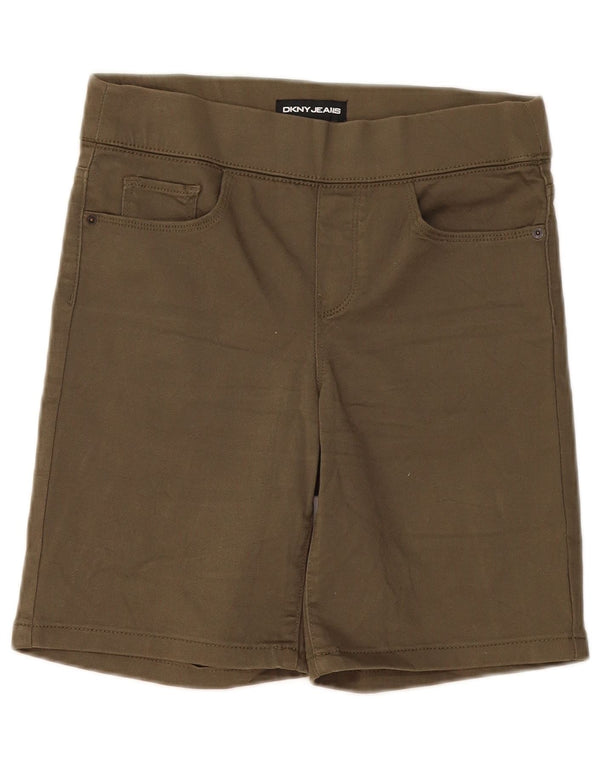 Dkny Womens Casual Shorts Small W27 Khaki Baumwolle
