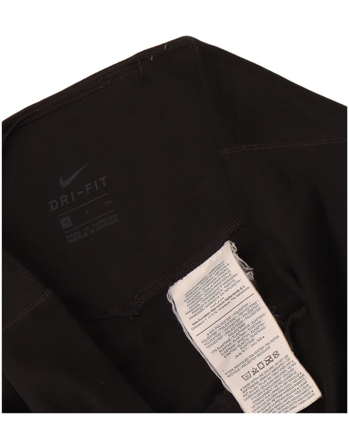 Nike Damen Dri Fit Leggings UK 10 Small Schwarz Polyester