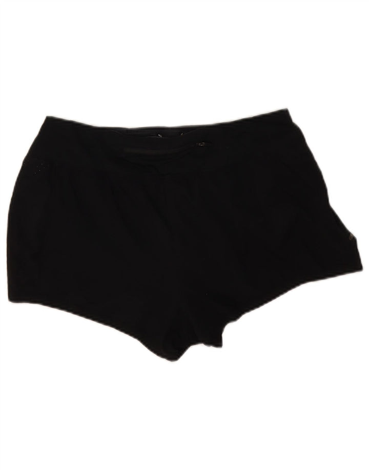 Nike Damen-Laufsportshorts UK 12 Mittelschwarzes Polyester