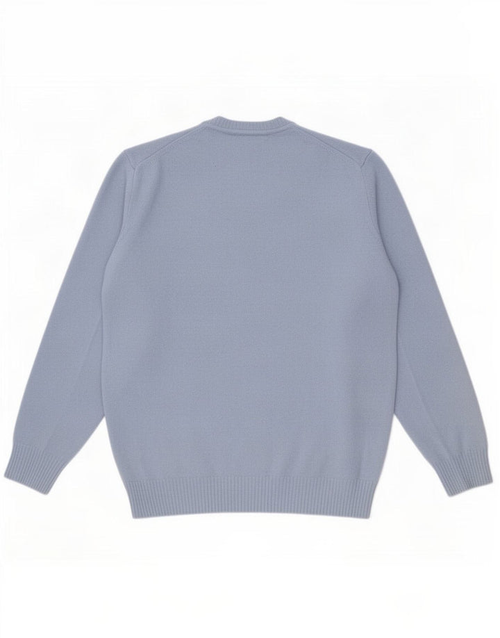 Zara Herren-Pullover mit Rundhalsausschnitt, Größe S, Blau