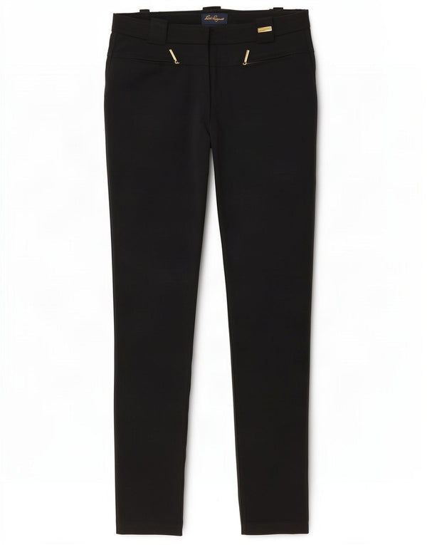 Luisa Spagnoli Damen Skinny Freizeithose IT 44 Medium W30 L31 Schwarz