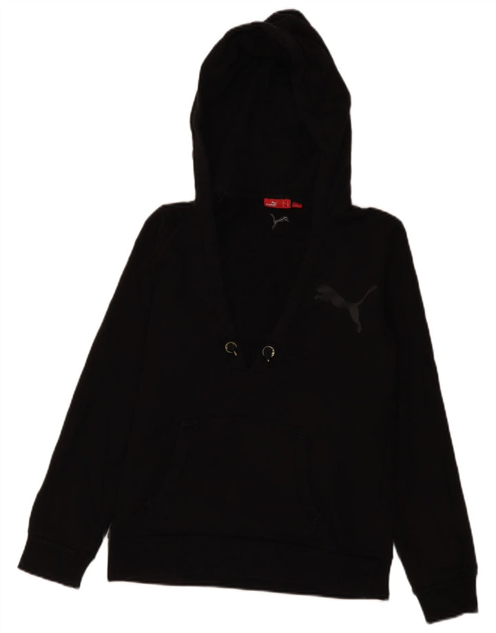 Puma Damen Kapuzenpullover UK 10 Small Schwarz