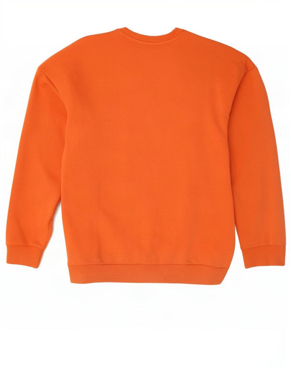 Diadora Damen Grafik-Sweatshirt-Pullover UK 20 2XL Orange Baumwolle