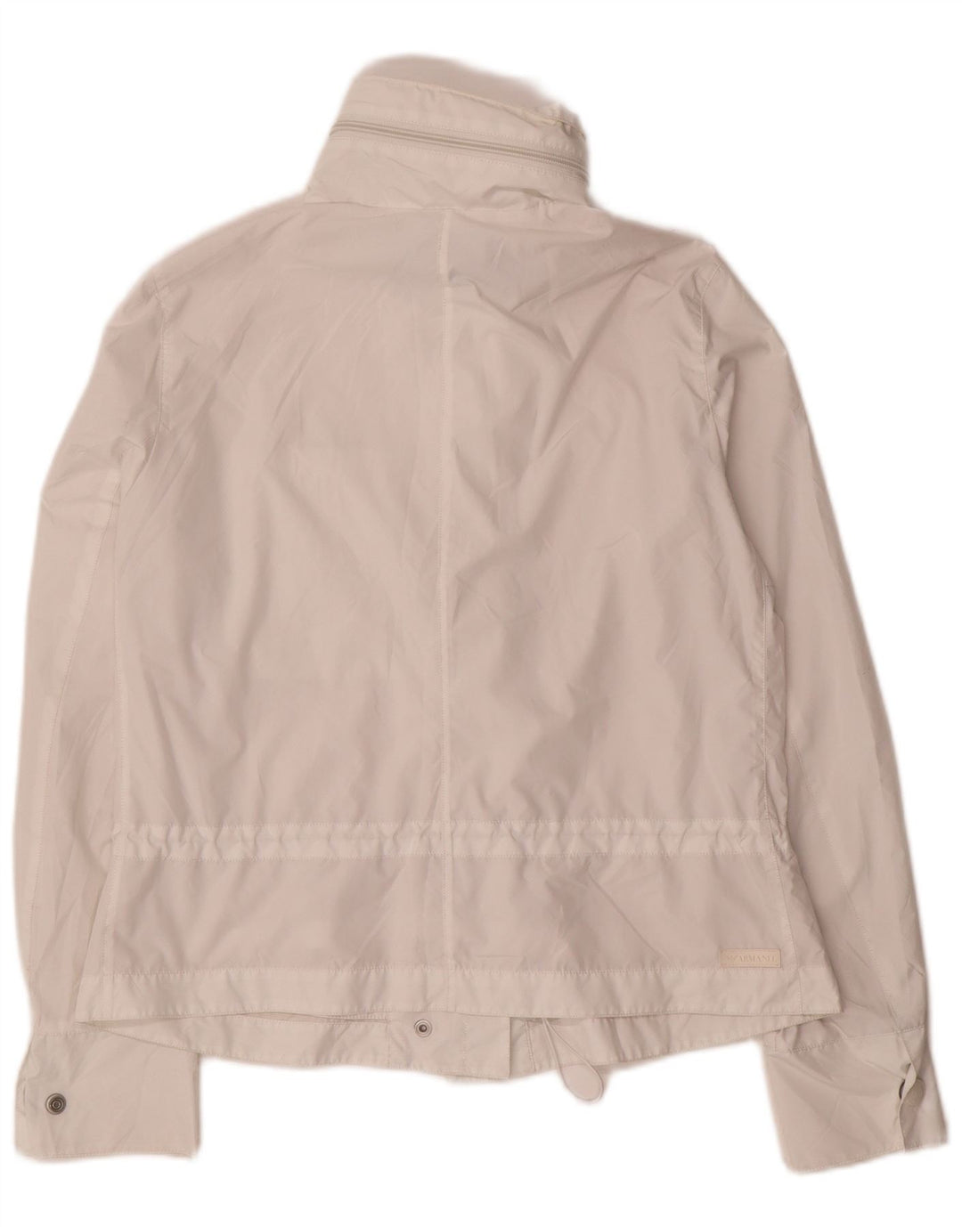 Armani Jeans Damen Windjacke UK 8 Small Weiß Polyester