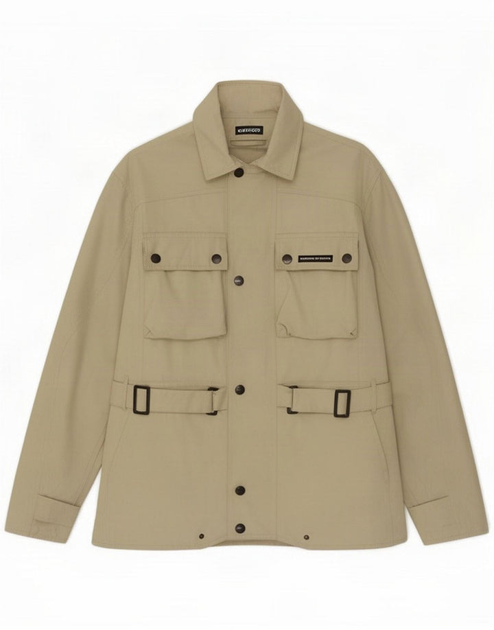 Tucano Urbano Herren Racer Jacke UK 38 Medium Beige Polyester