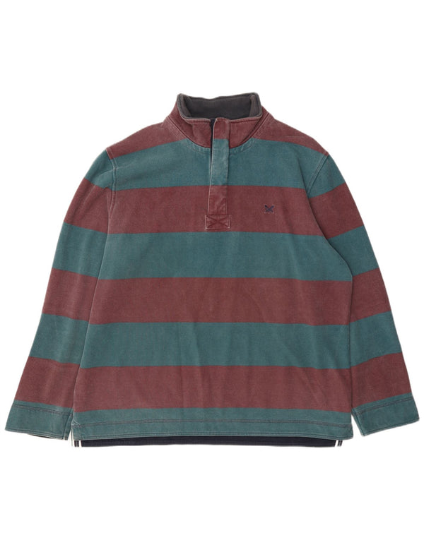 Crew Clothing Herren-Sweatshirt mit Reißverschluss, 2XL, mehrfarbig gestreift