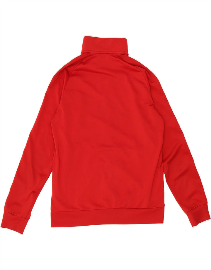 ADIDAS Boys Tracksuit Top Jacket 13-14 Years Red Polyester Vintage Adidas and Second-Hand Adidas from Messina Hembry 