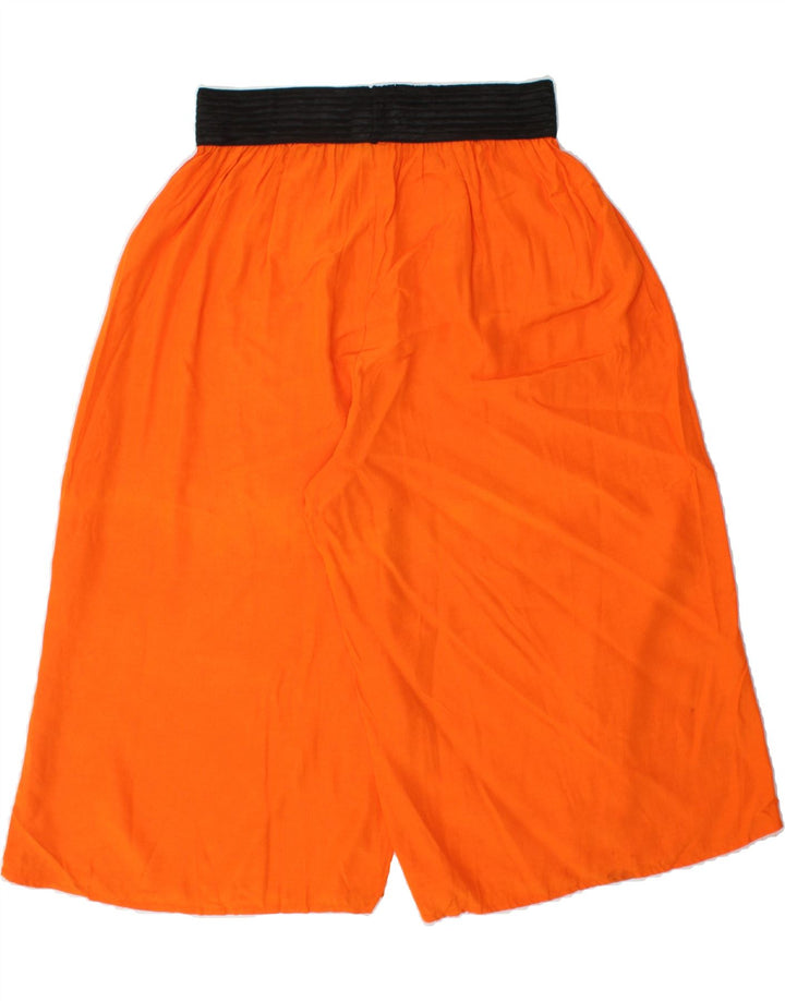 VINTAGE Womens Casual Shorts Medium W30  Orange Viscose Vintage Vintage and Second-Hand Vintage from Messina Hembry 