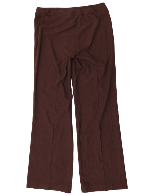 Marks & Spencer Damen-Freizeithose mit weitem Bein, UK 14, Größe L W32 L34, Braun