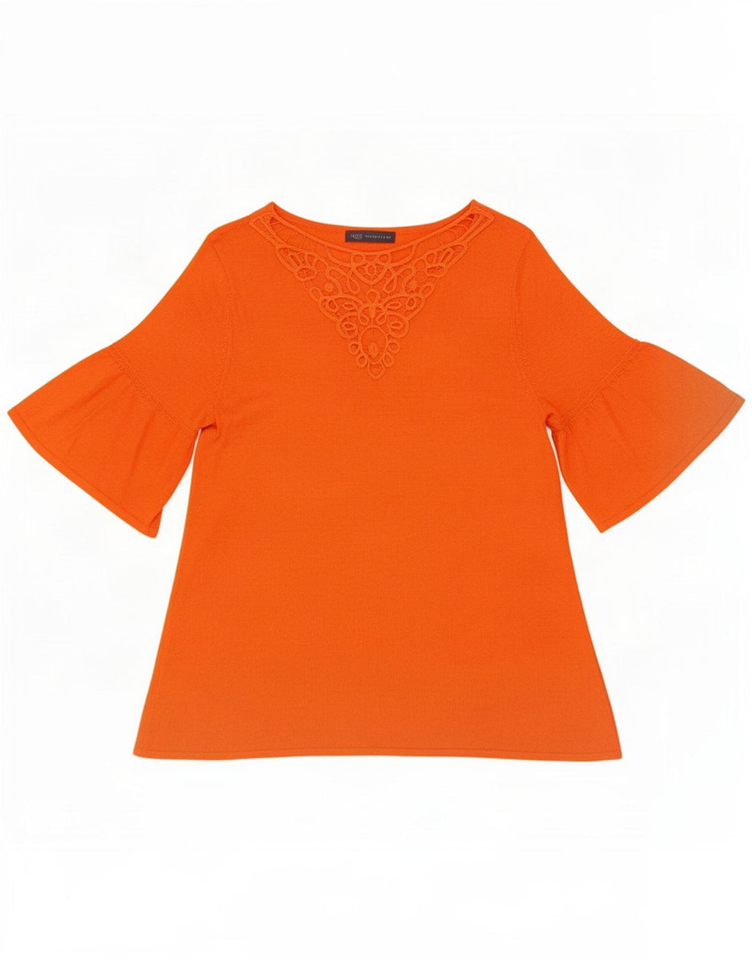 Marks & Spencer Damen Blusenoberteil UK 14 Mittelorange Acryl