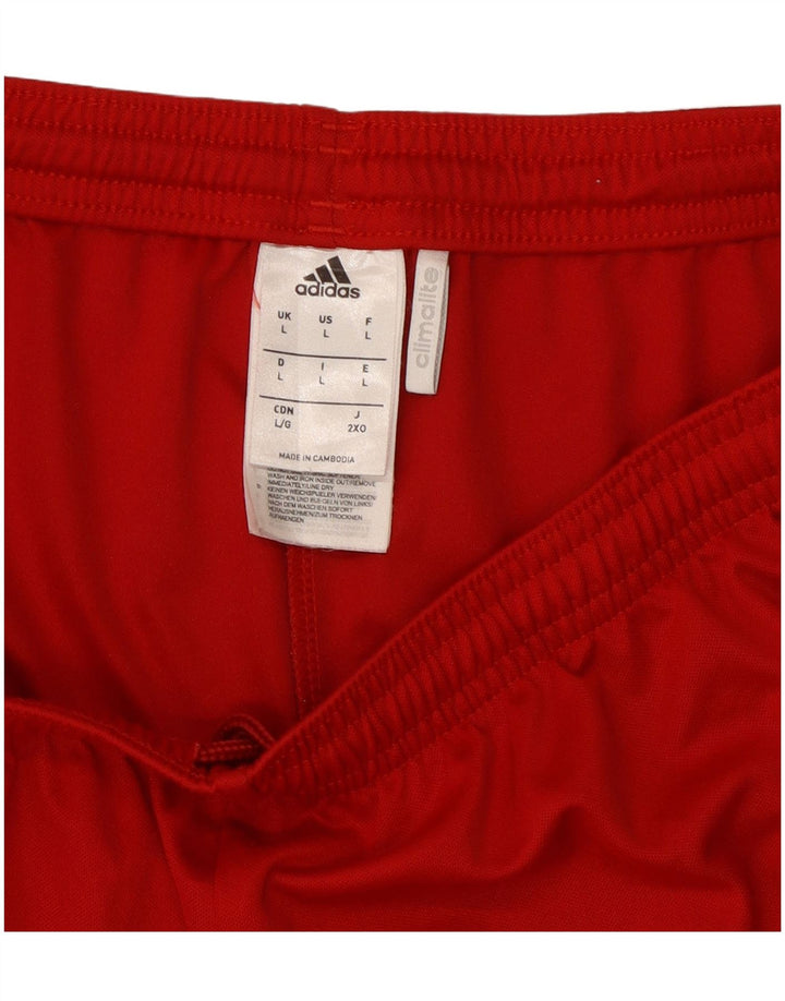 Adidas Herren Climalite Graphic Sport Shorts Großes rotes Polyester