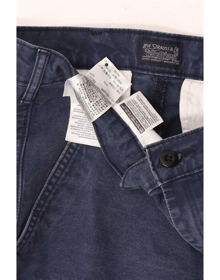 Levi's Herren-Chino-Shorts, Größe W34, groß, marineblaue Baumwolle