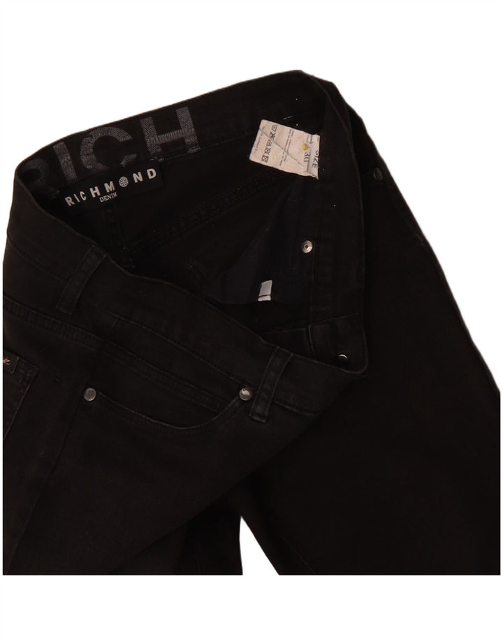 Richmond Damen Slim Jeans W30 L32 Schwarze Baumwolle