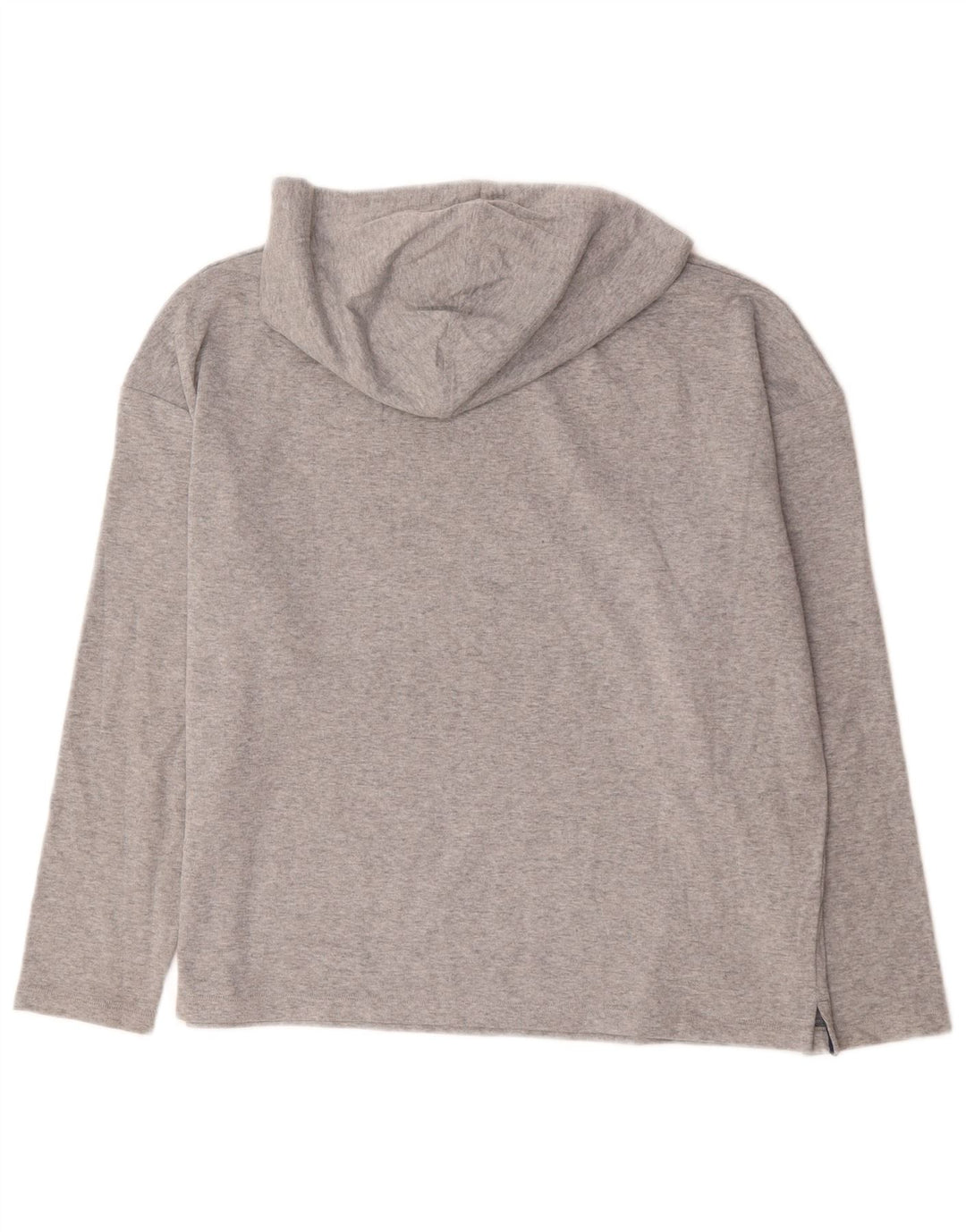 Marks & Spencer Damen-Oberteil mit Kapuze und Grafik, langärmlig, Größe 44, Grau