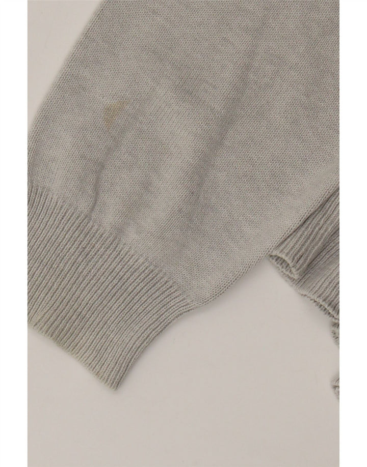 Marks & Spencer Herren Blue Harbor V-Ausschnitt Pullover Pullover Large Grau