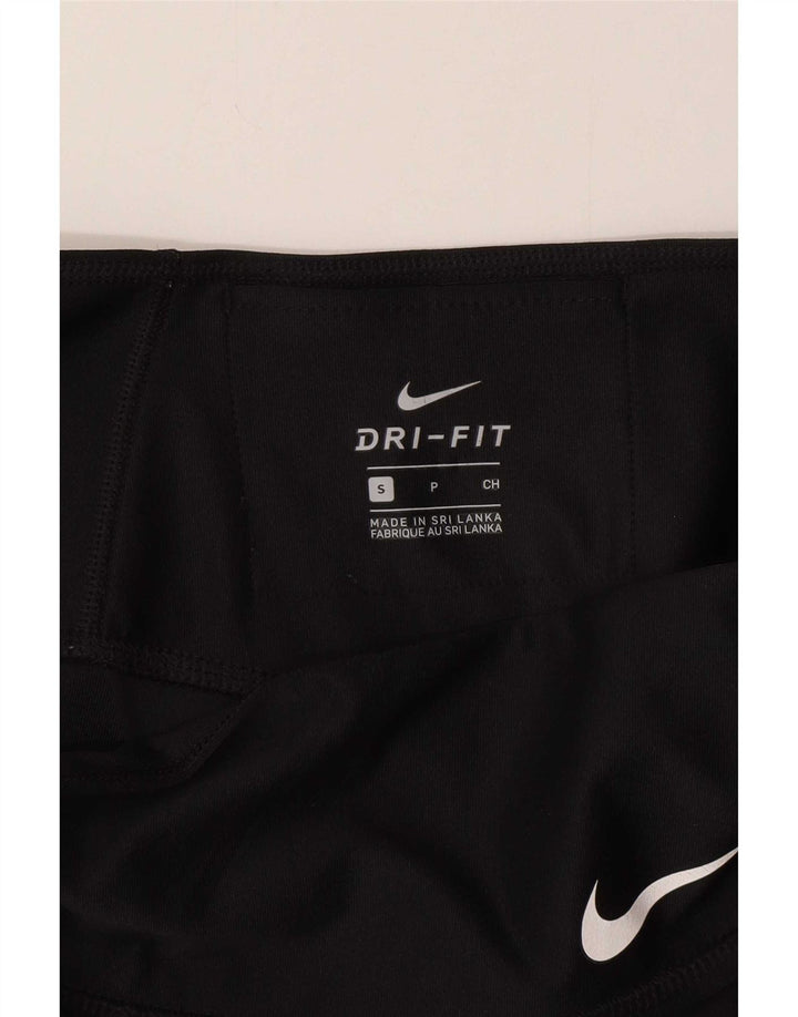 Nike Damen Graphic Leggings UK 8 Small Schwarz