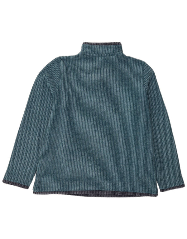 Weird Fish Damen-Fleecepullover mit Reißverschluss am Hals, UK 16, Größe L, Blau, Polyester