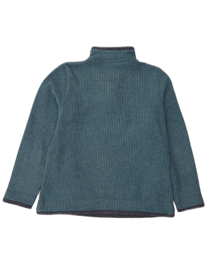 Weird Fish Damen-Fleecepullover mit Reißverschluss am Hals, UK 16, Größe L, Blau, Polyester