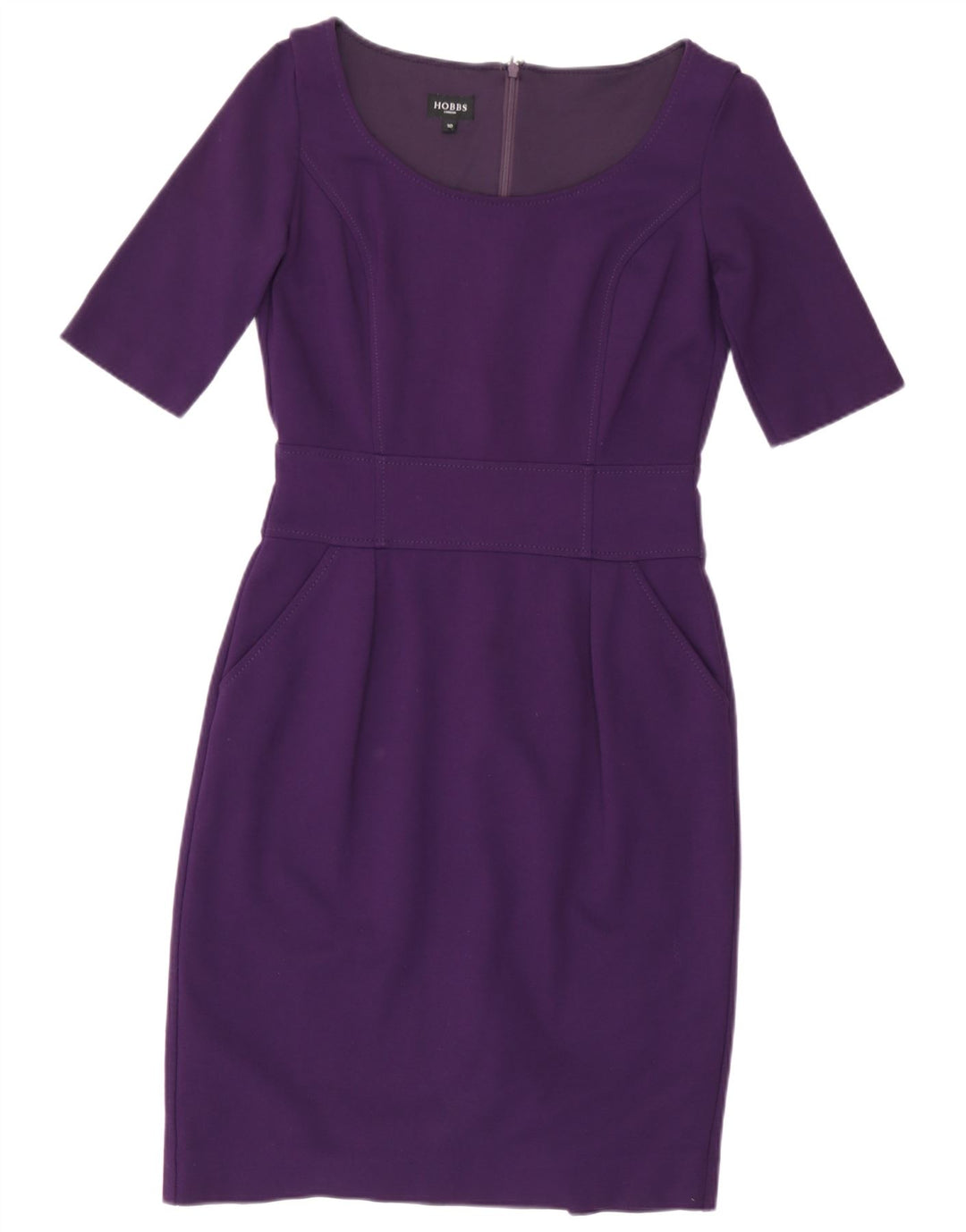 Hobbs Damen Etuikleid UK 10 Small Lila Viskose