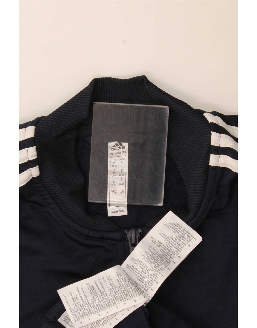 Adidas Damen Trainingsanzug Top Jacke UK 20/22 XL Marineblau Polyester