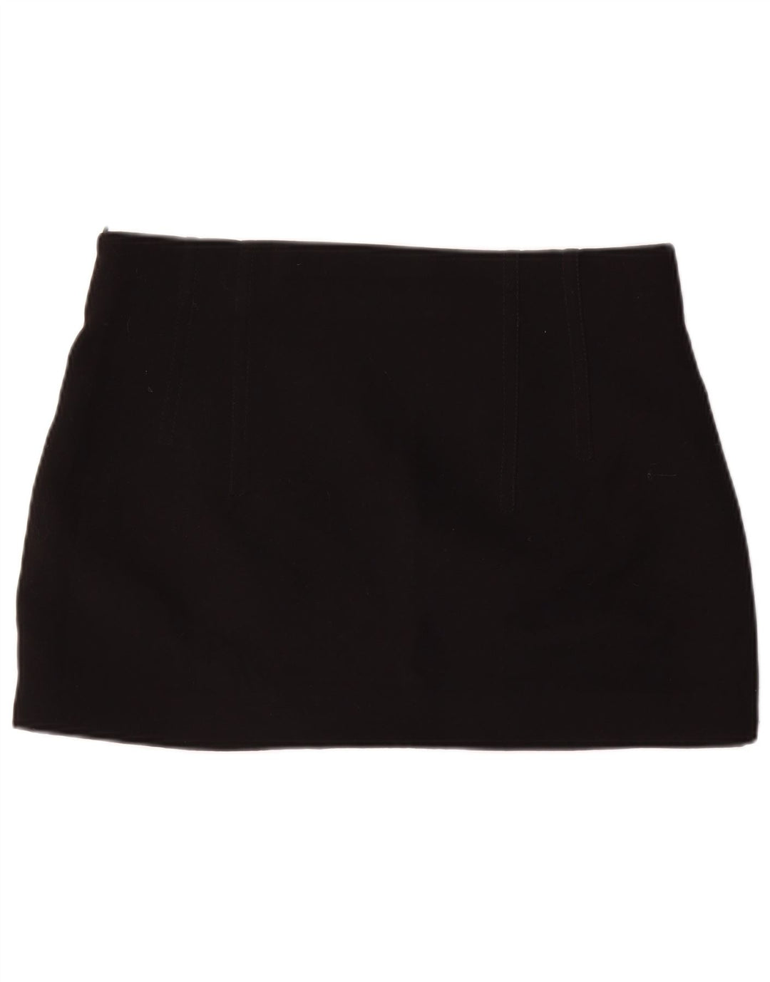 Zara Damen Minirock XL W34 Schwarz Polyester