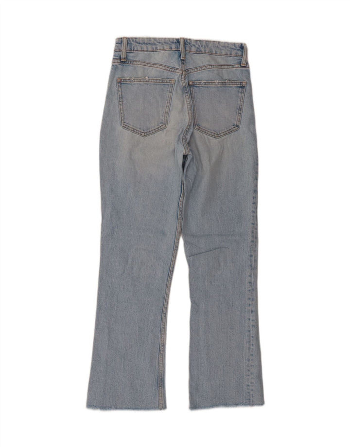 Zara Damen Bootcut-Jeans mit hohem Bund, EU 34, 2XS, W24, L26, Blau