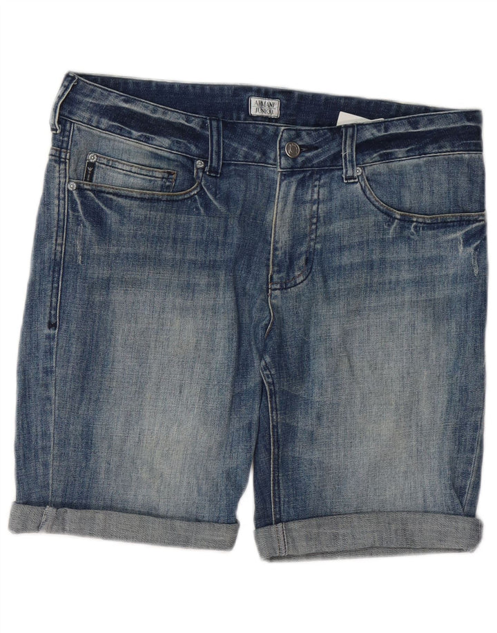 Armani Junior Jungen Jeansshorts 14-15 Jahre W34 Blaue Baumwolle