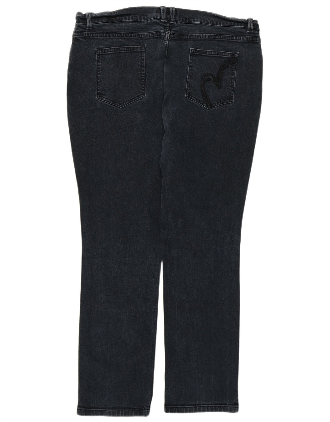 Marks & Spencer Damen Per Una Slim Jeans UK 18 XL W36 L26 Marineblaue Baumwolle