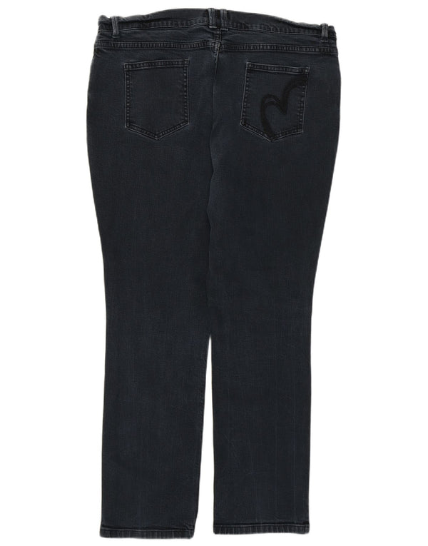 Marks & Spencer Damen Per Una Slim Jeans UK 18 XL W36 L26 Marineblaue Baumwolle