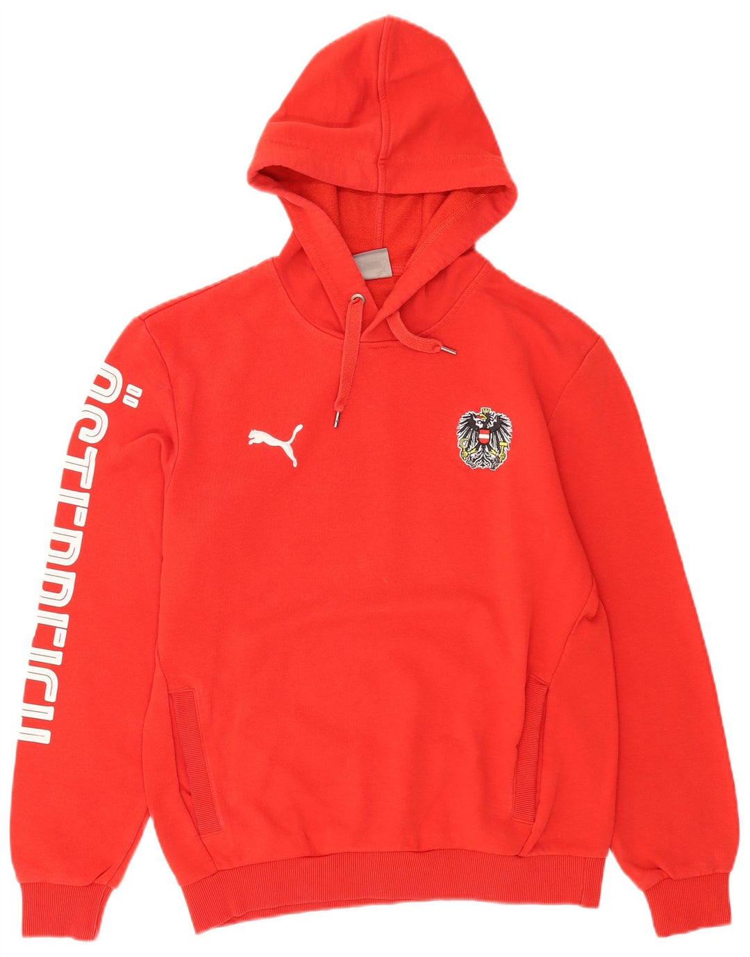 Puma Herren Graphic Hoodie Pullover Mittelrot