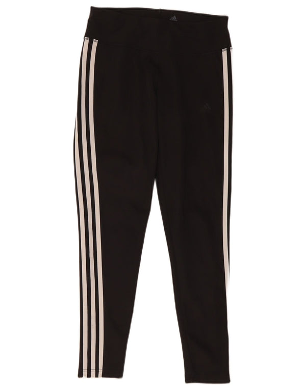 Adidas Damen Climalite Leggings UK 8/10 Small Schwarz Polyester