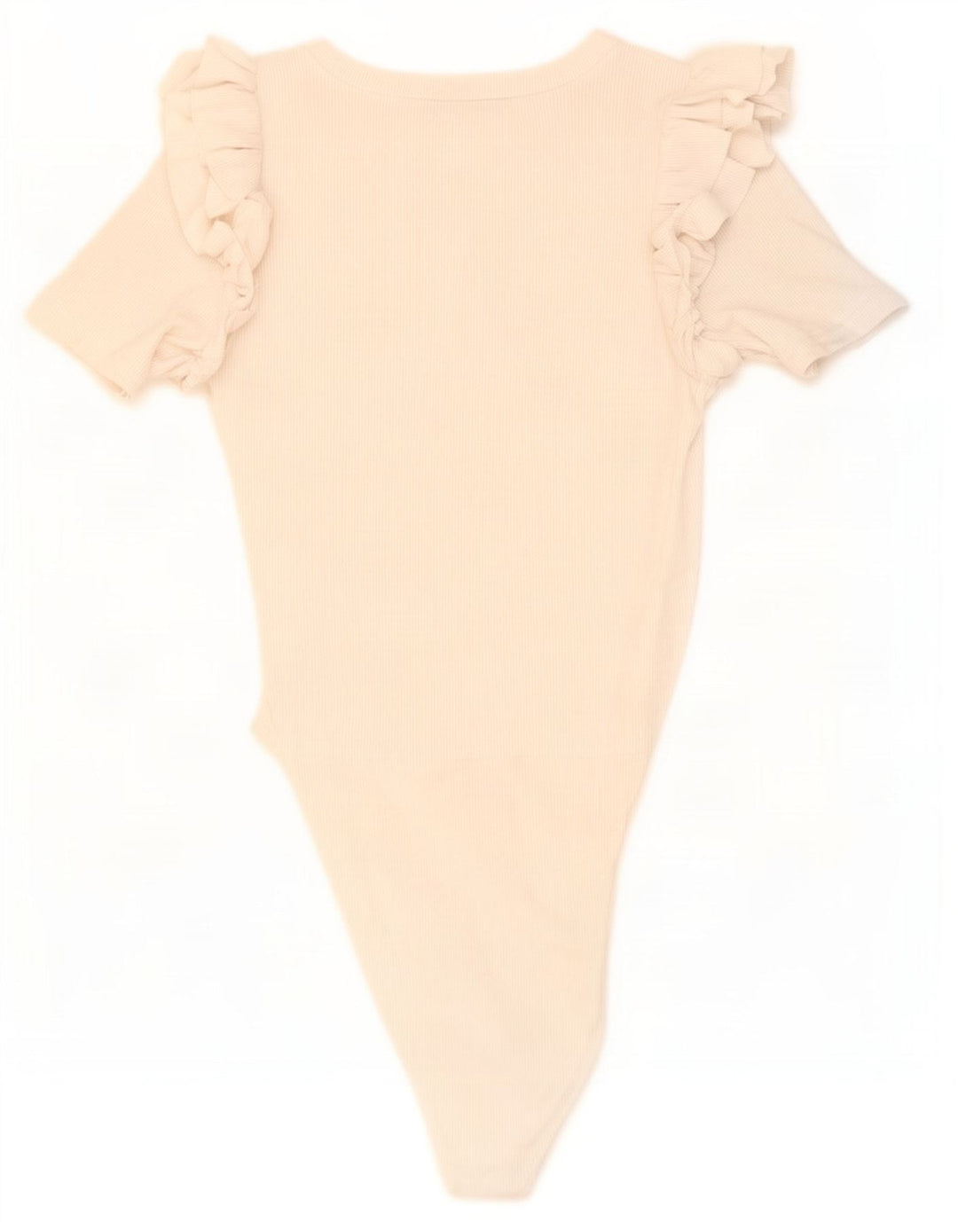 Zara Damen-Body UK 12 Mittelweiße Baumwolle