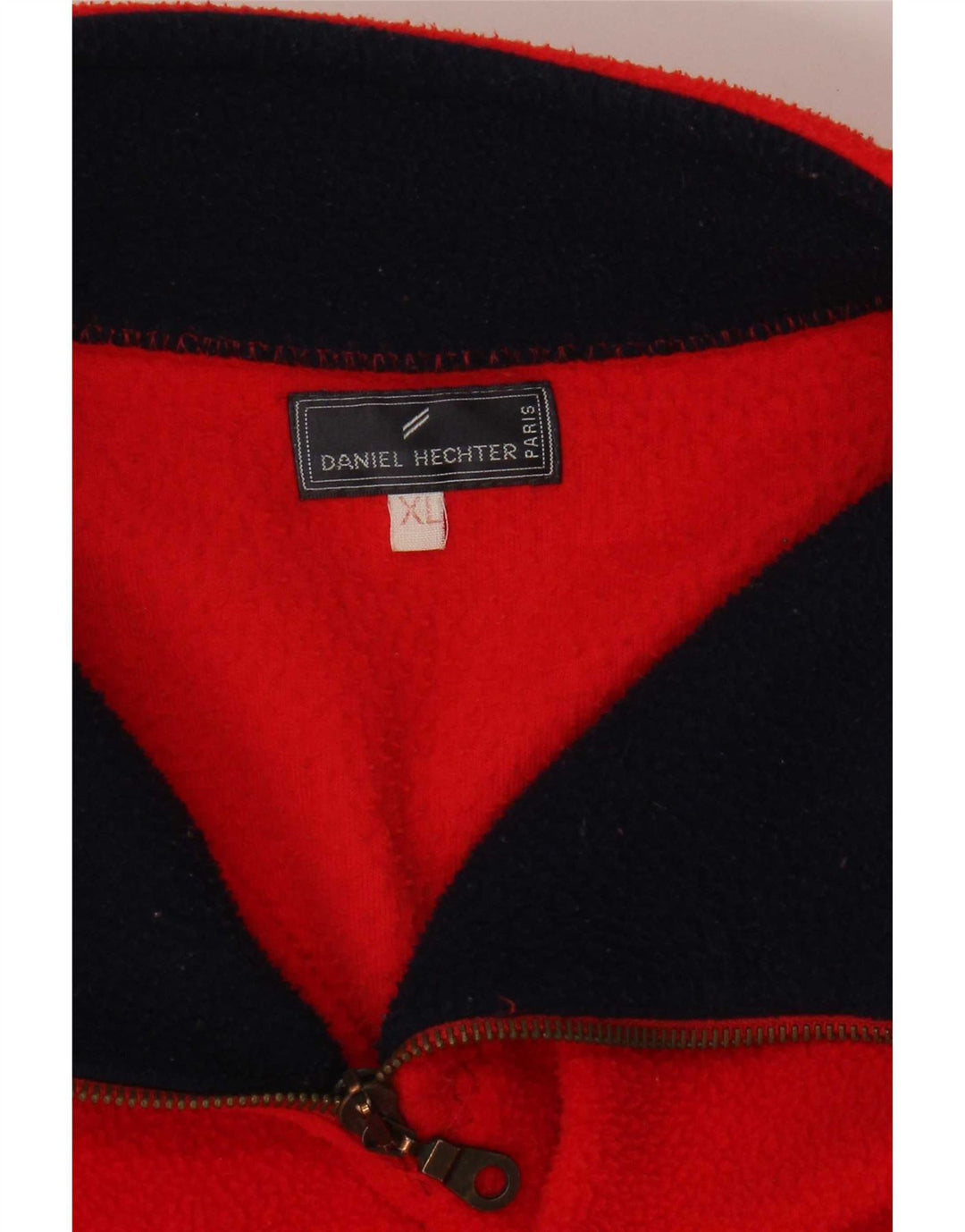 Daniel Hechter Herren-Fleecepullover mit Reißverschluss, XL, Rot