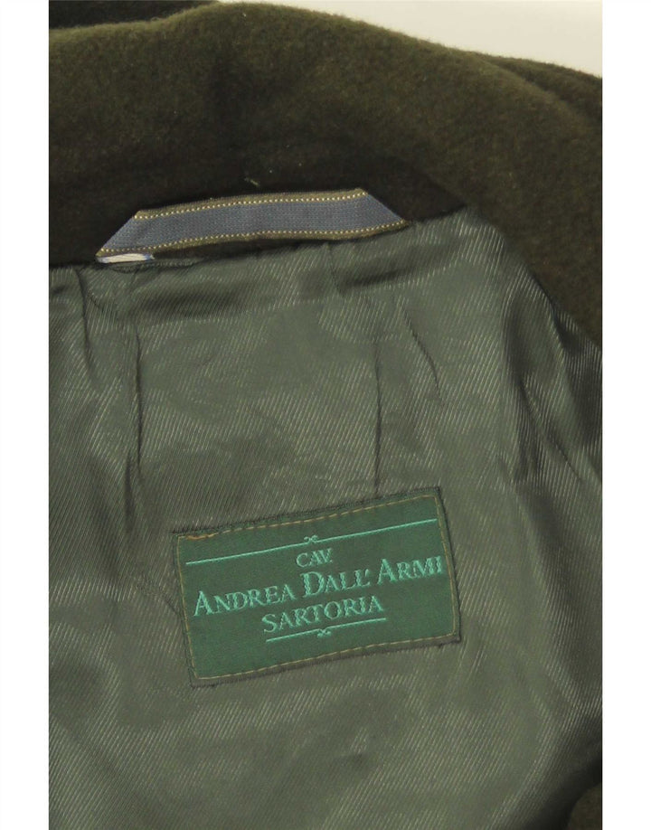 Vintage Damen Kapuzen-Dufflecoat UK 14 Mittelgrün