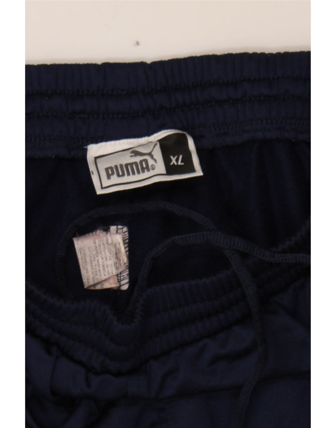 PUMA Mens Tracksuit Trousers XL  Navy Blue Colourblock Polyester Vintage Puma and Second-Hand Puma from Messina Hembry 